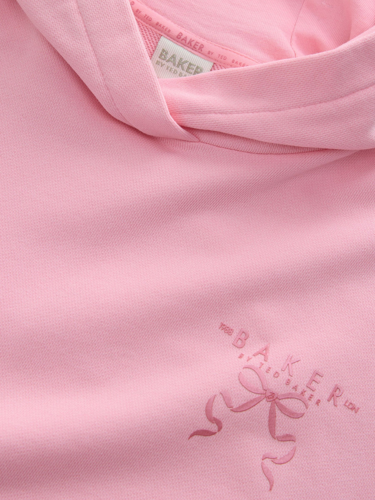 Baker by Ted Baker Oversized Fluro Pink Hoodie image 7