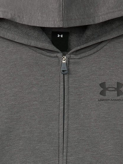 Under Armour Grey Rival Branded Logo Full Zip Fleece Hoodie Set - image 5