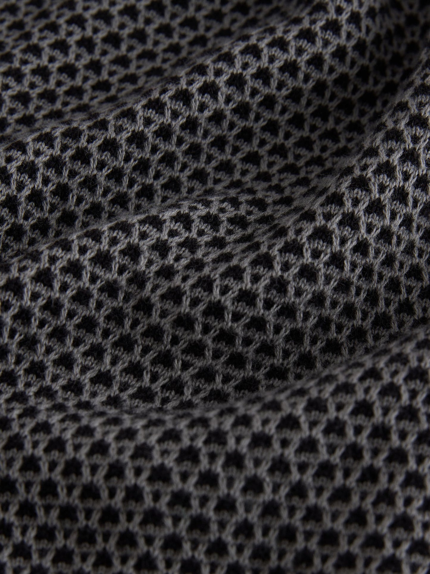 Dsiney Kidz - Monochrome Textured Knitted Popper Neck Polo Shirt (3-16yrs) image 3