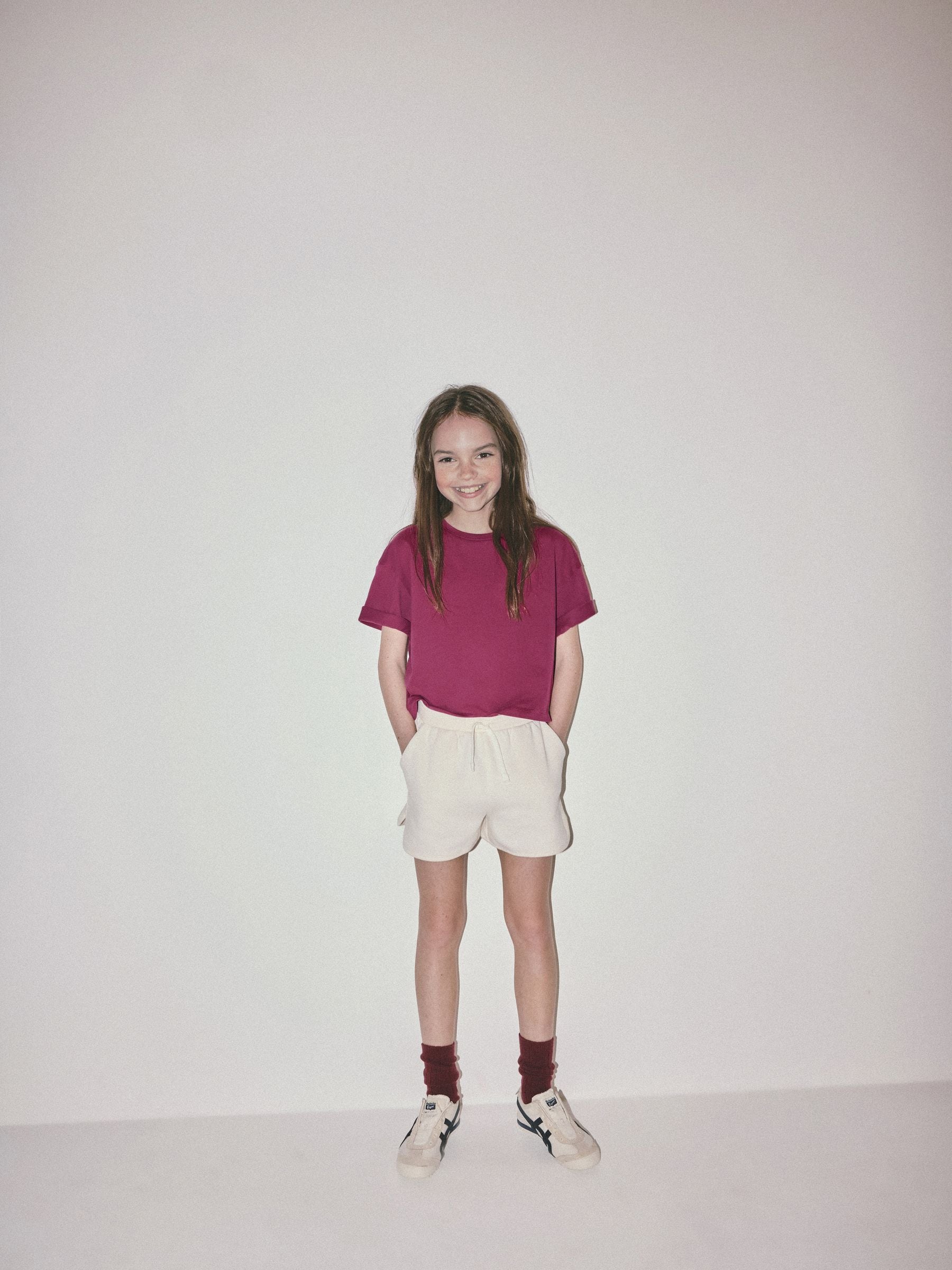 Dsiney Kidz - The Set 5 Pack Cropped Oversized T-Shirt Pink/Purple/White image 4