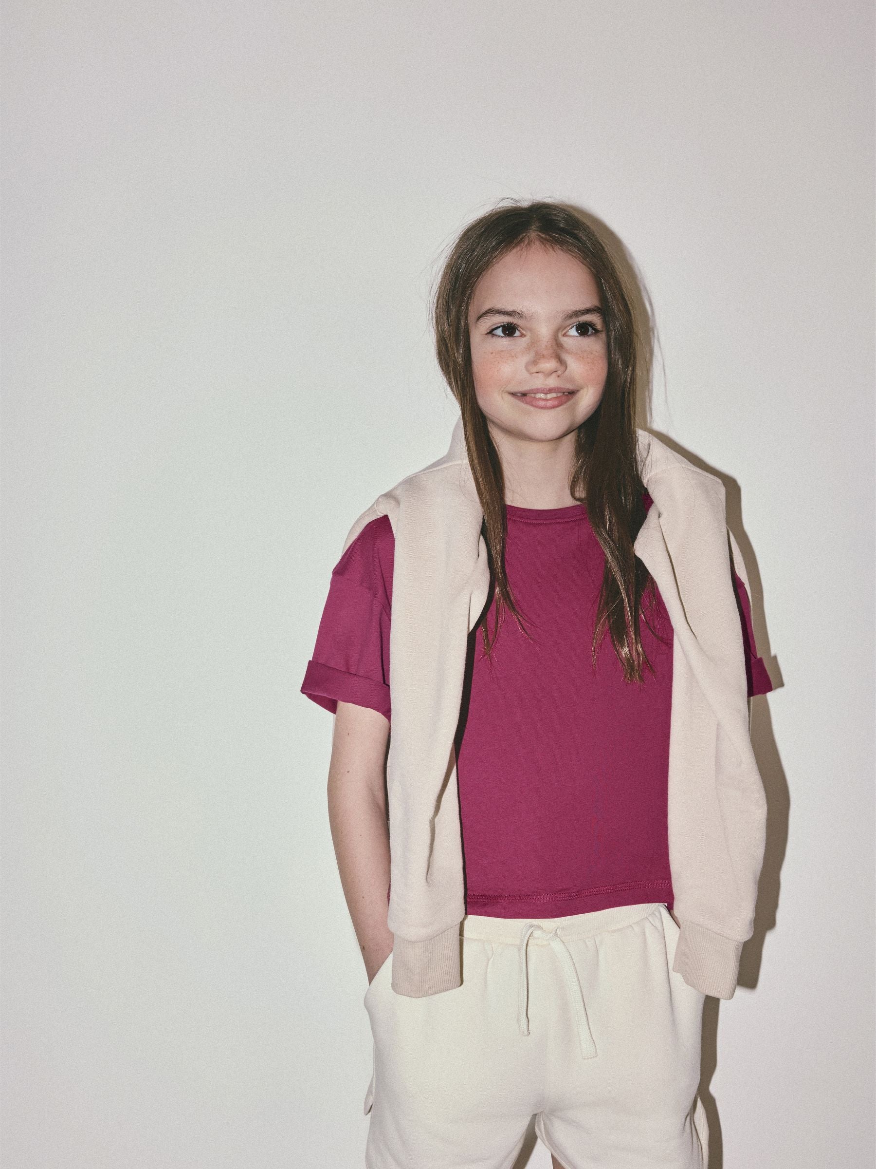 Dsiney Kidz - The Set 5 Pack Cropped Oversized T-Shirt Pink/Purple/White image 5