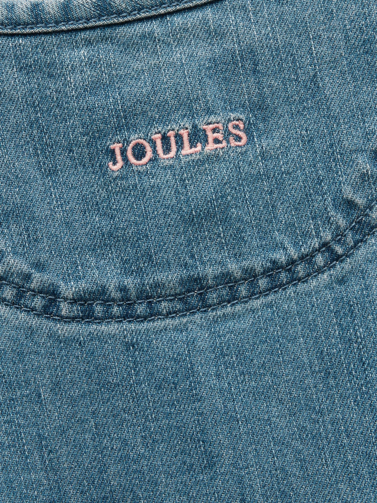 Dsiney Kidz - Joules Girls' Blair Denim Embroidered Dress image 7