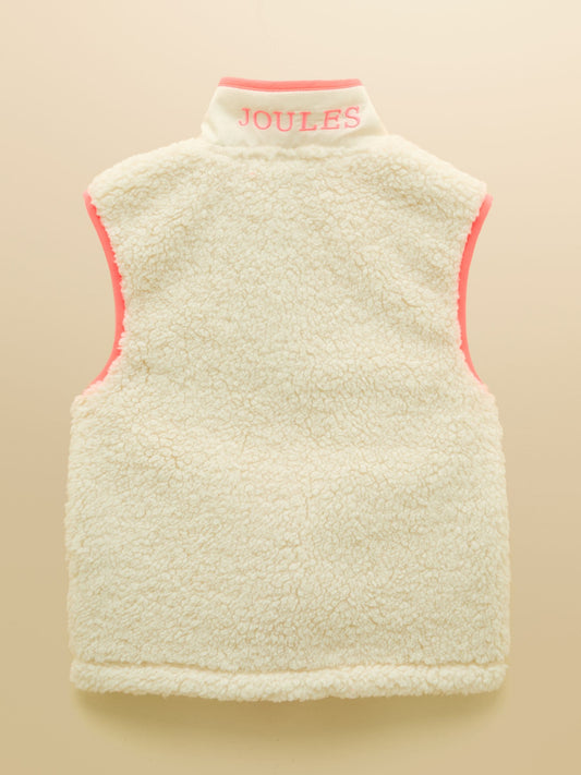 Dsiney Kidz - Joules Girls' Tilly Cream Fleece Gilet image 2