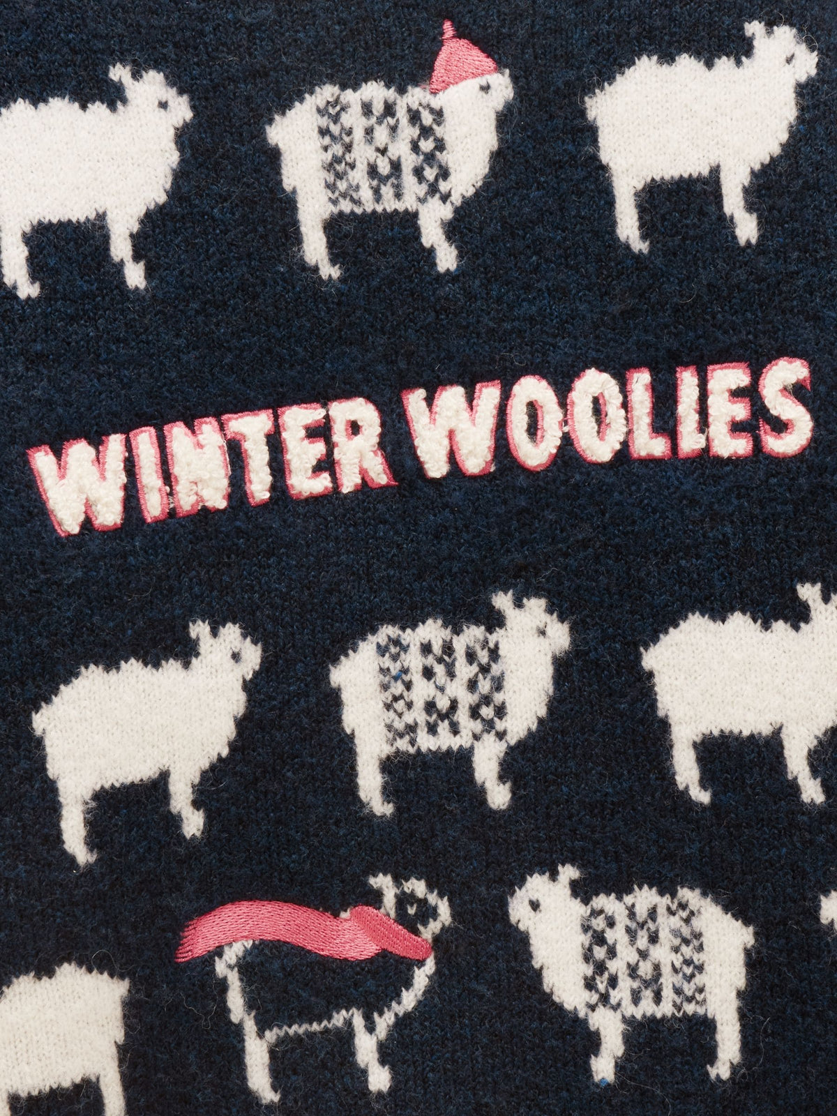 Joules Kids' Woolies Navy Blue Crew Neck Knitted Jumper - image 3