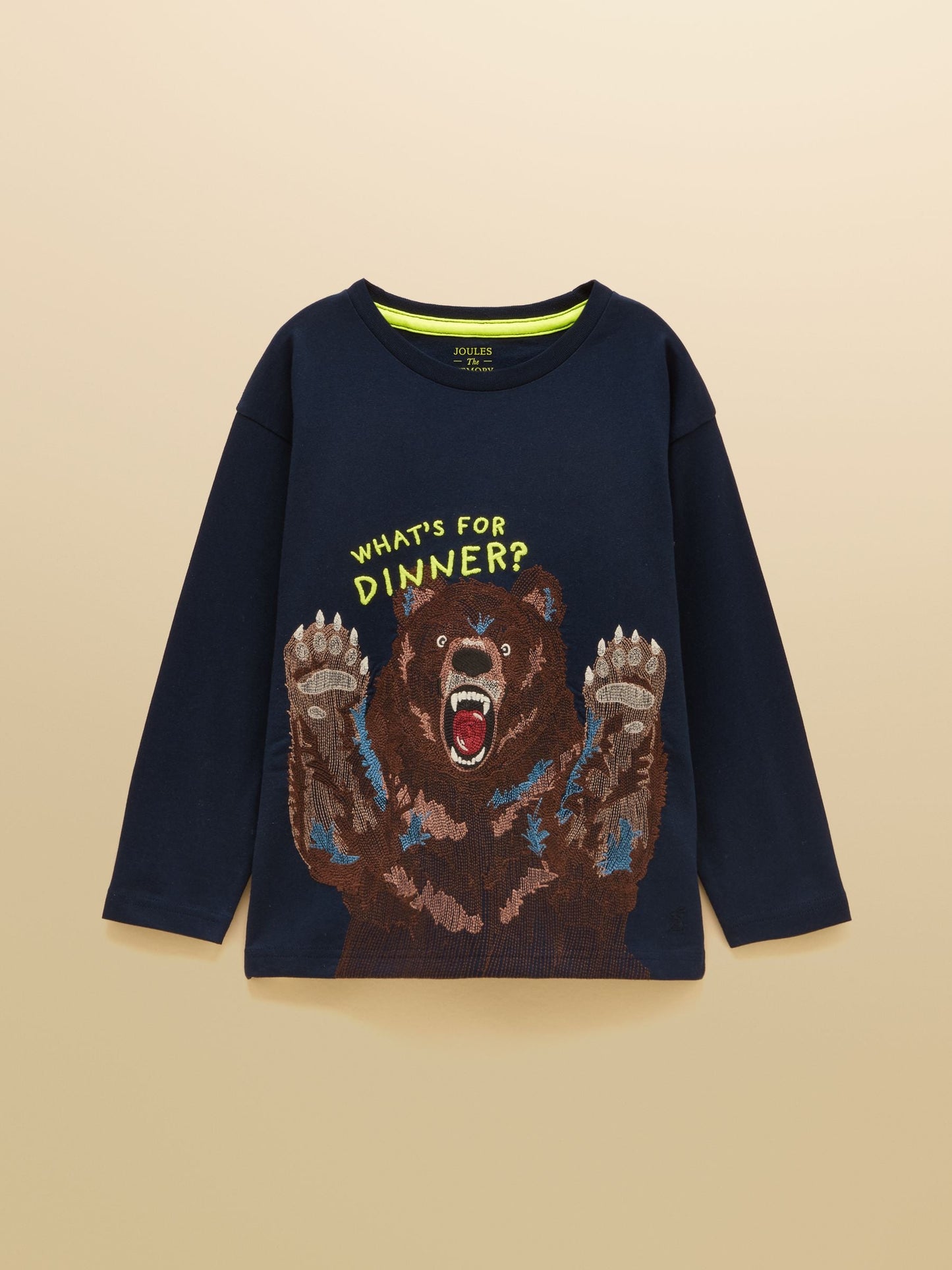 Dsiney Kidz - Joules Boys' Finlay Navy Long Sleeve Superstitch Graphic T-Shirt image 1