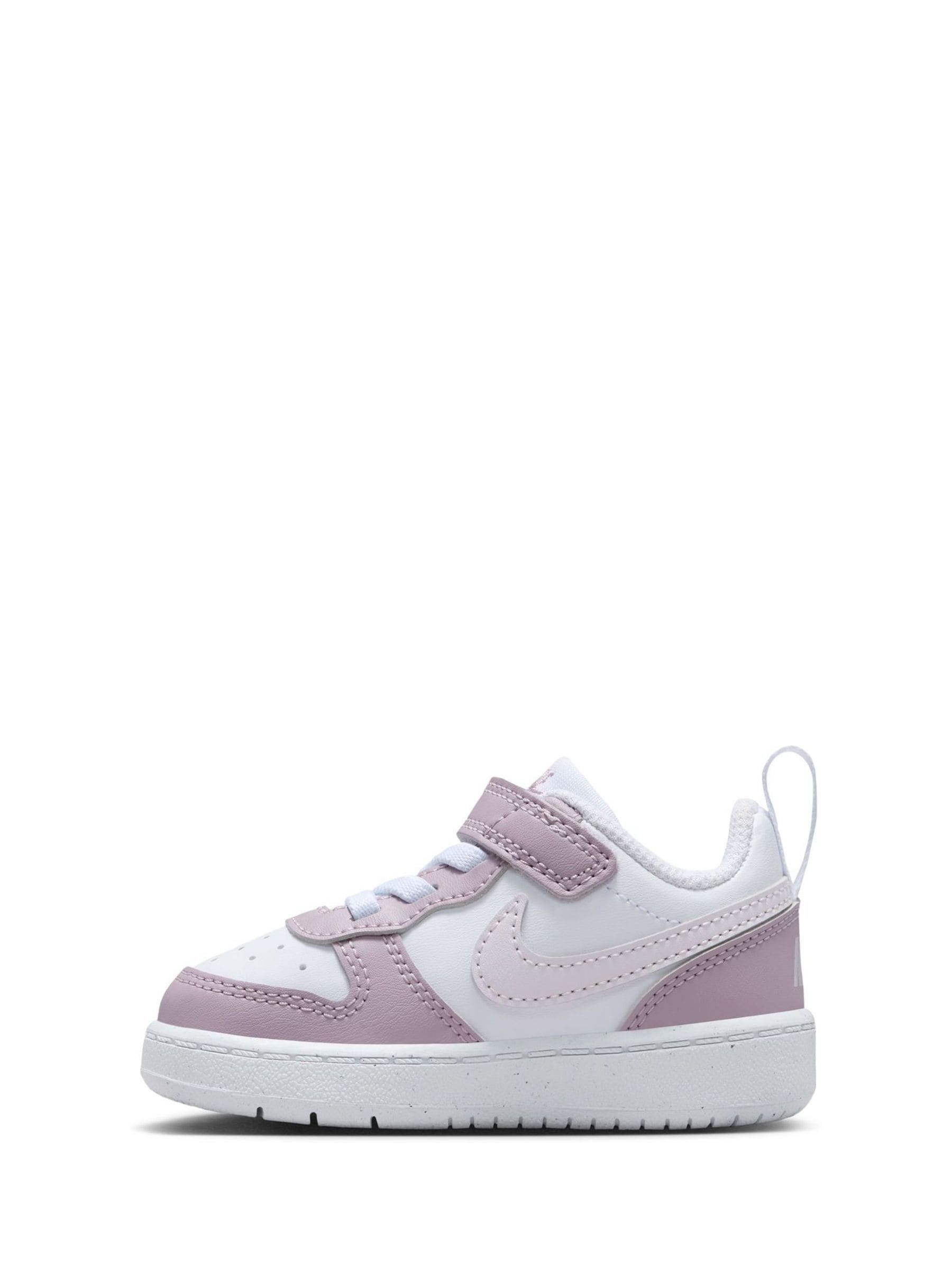 Nike Lilac/Pink Infant Court Borough Low Recraft Trainers image 2