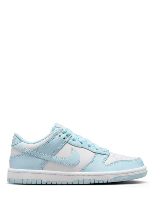 Nike White/Glacier Blue Youth Dunk Low Trainers image 1