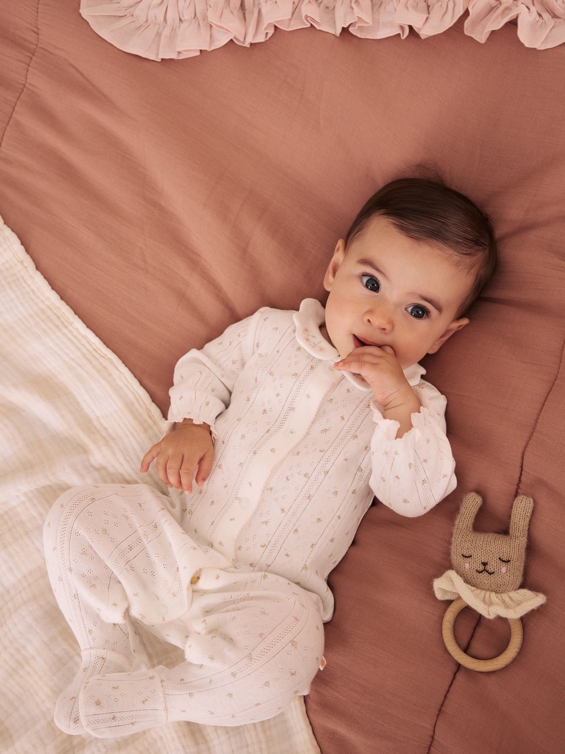 Dsiney Kidz - White Collar Baby Sleepsuits 3 Pack (0-2yrs) image 2