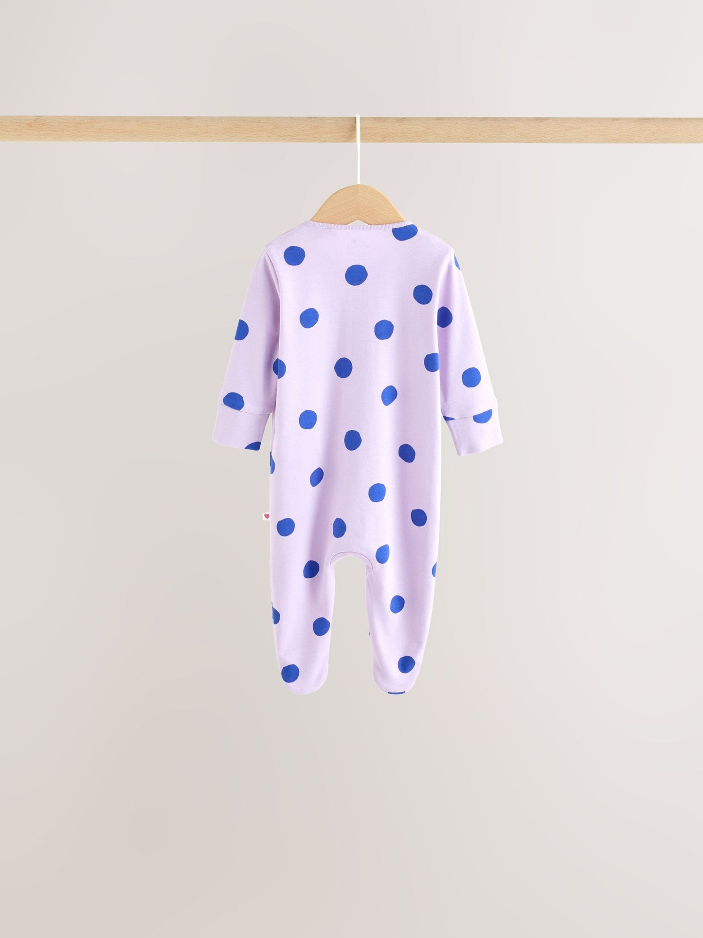 Purple/Pink Two Way Zip Baby Sleepsuits 5 Pack (0mths-2yrs) image 8