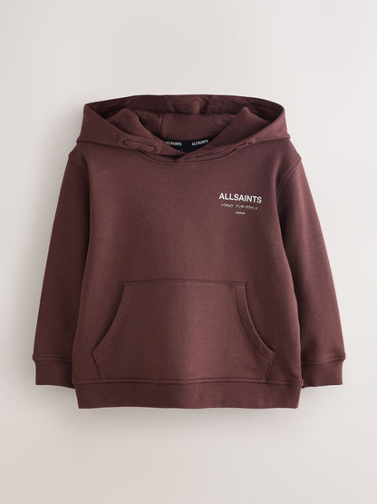 Dsiney Kidz - smALLSAINTS Brown Underground Oversized Younger Pullover Hoodie image 6