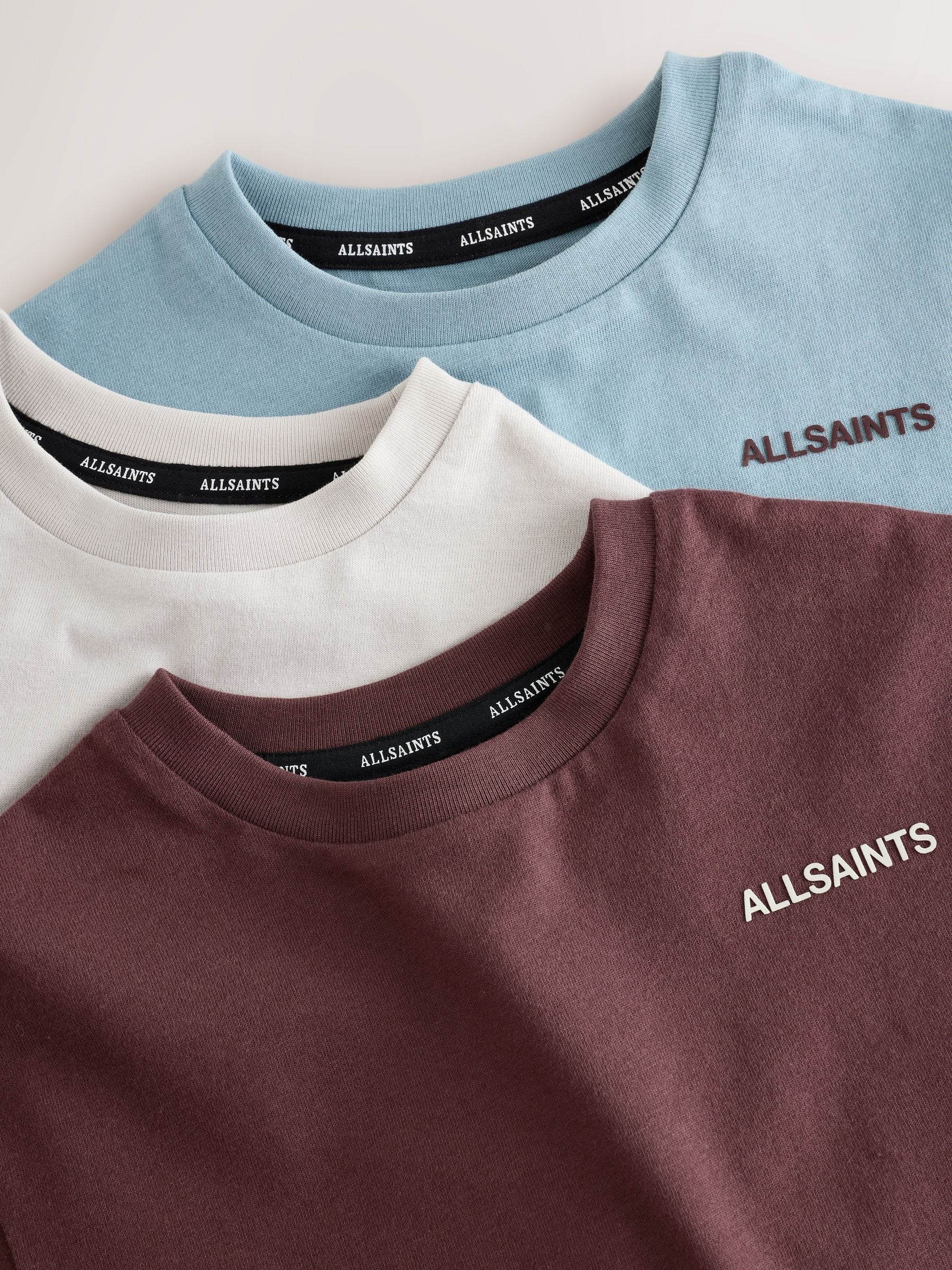 Dsiney Kidz - smALLSAINTS Multi Logo Crew Relaxed Younger 3 Pack T-Shirts image 4