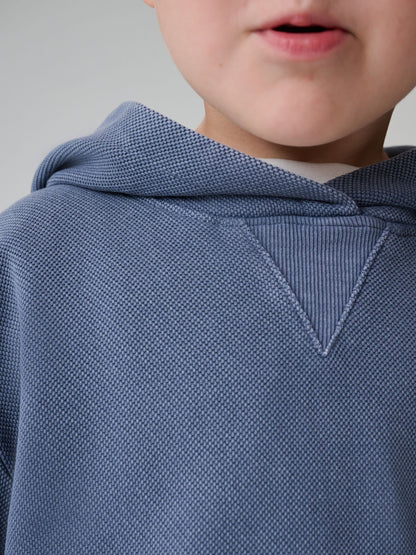 smALLSAINTS Mid Blue Block Logo Washed Pullover Hoodie and Joggers Set - image 6