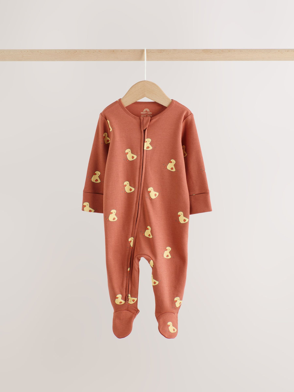 Yellow Farm Animals Two Way Zip Baby Sleepsuits 3 Pack (0mths-2yrs) image 4