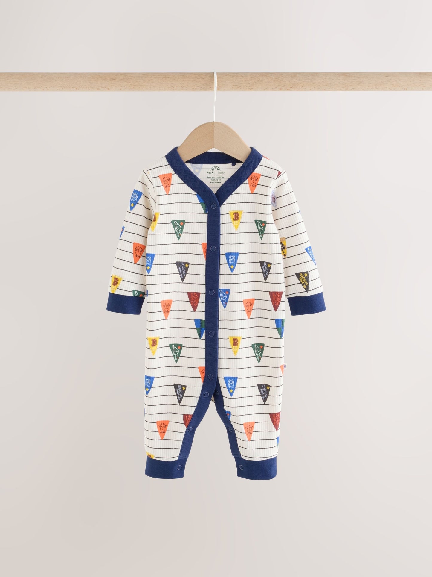 Dsiney Kidz - Multi Varsity Baby Sleepsuits 4 Pack (0mths-3yrs) image 8