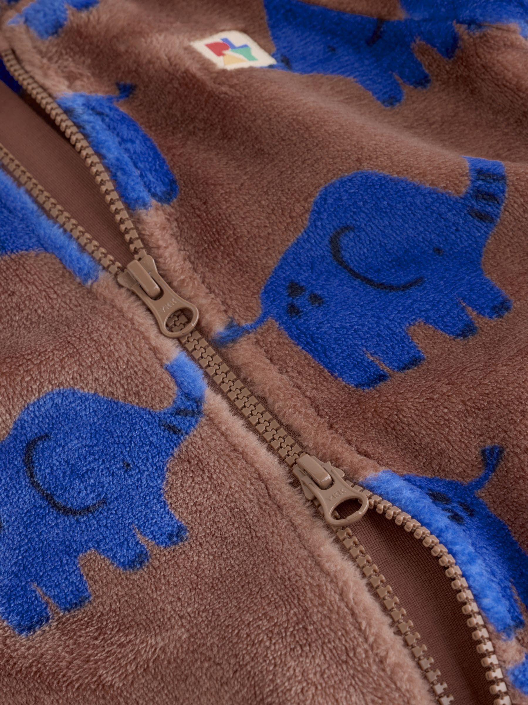 Brown Elephant Fleece Baby Sleepsuit image 5