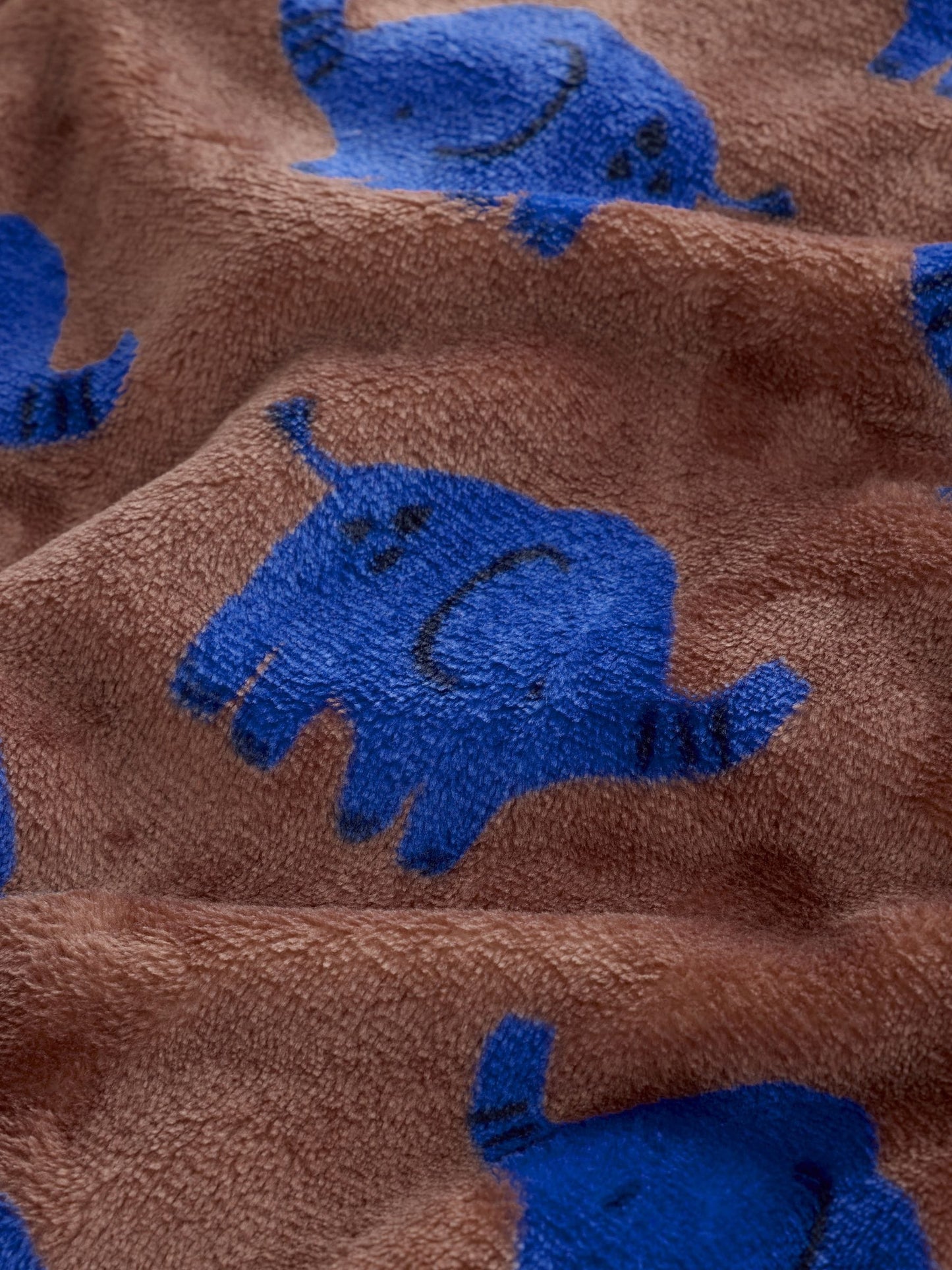 Brown Elephant Fleece Baby Sleepsuit image 7