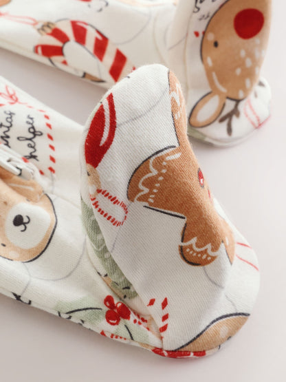 Dsiney Kidz - Neutral Bauble Two Way Zip Baby Christmas Sleepsuit (0mths-3yrs) image 5