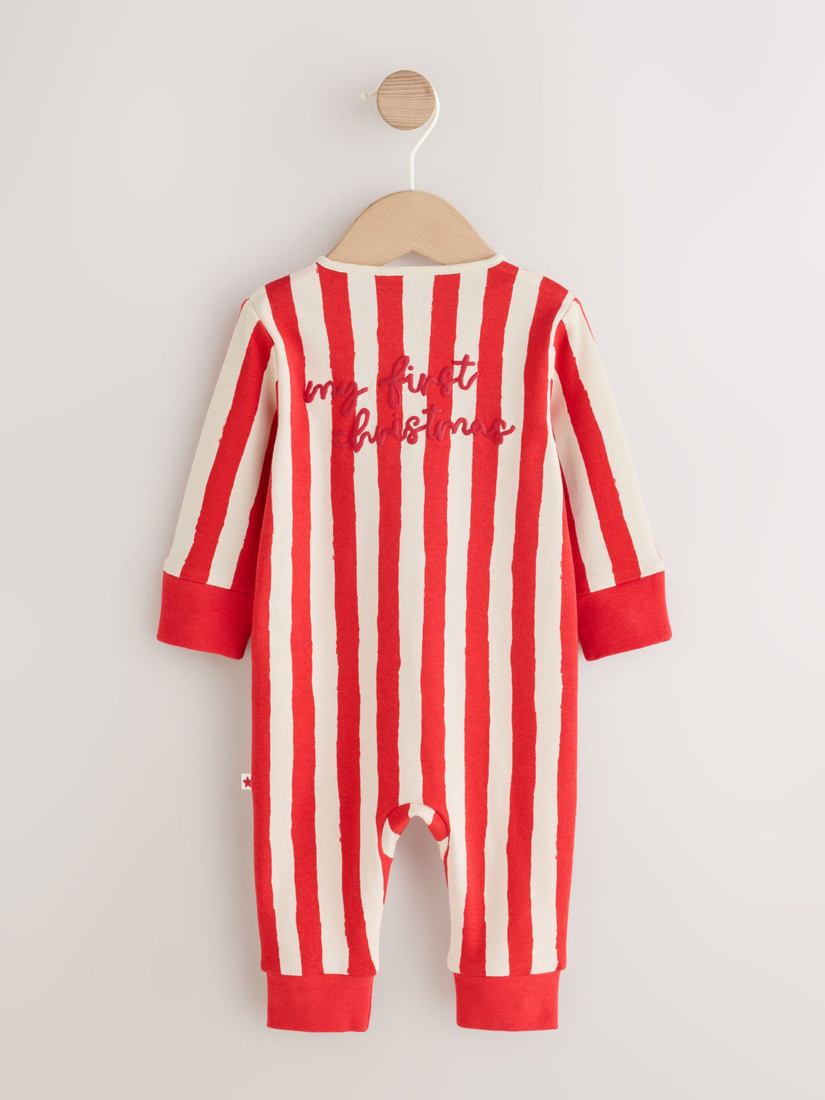 Dsiney Kidz - Red My First Christmas Two Way Zip Baby Sleepsuit (0mths-3yrs) image 2