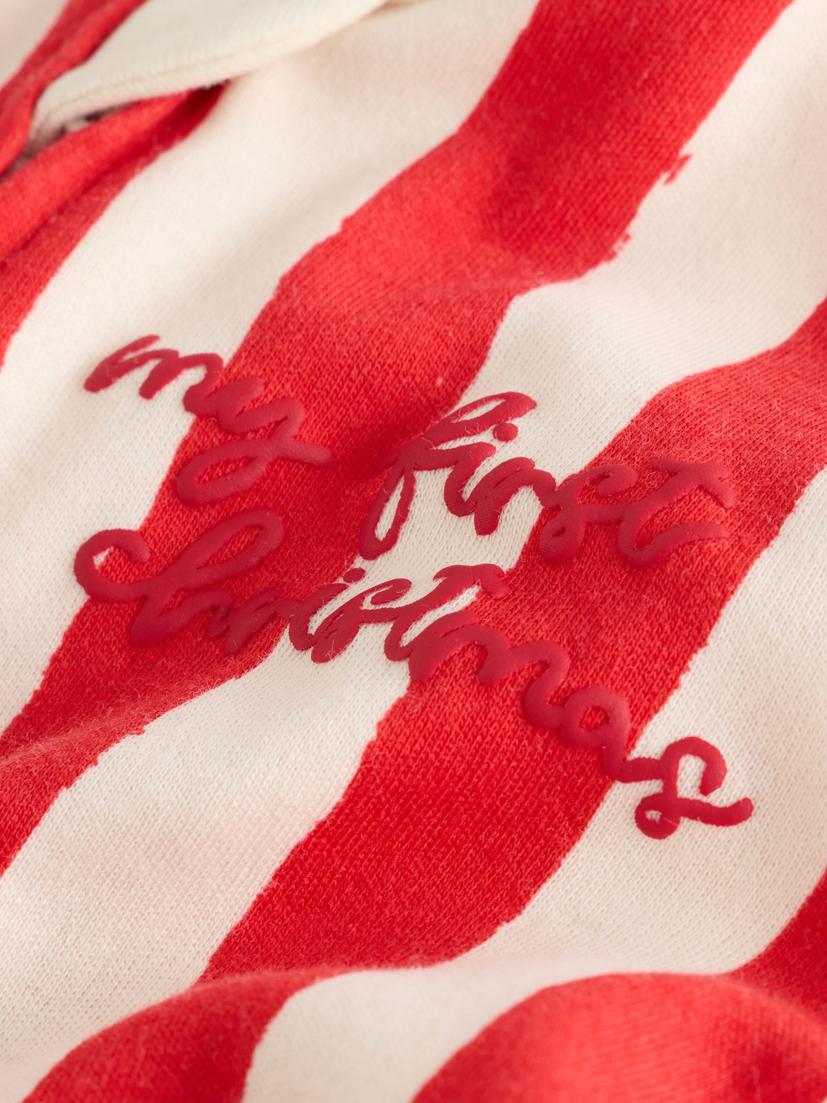 Dsiney Kidz - Red My First Christmas Two Way Zip Baby Sleepsuit (0mths-3yrs) image 3