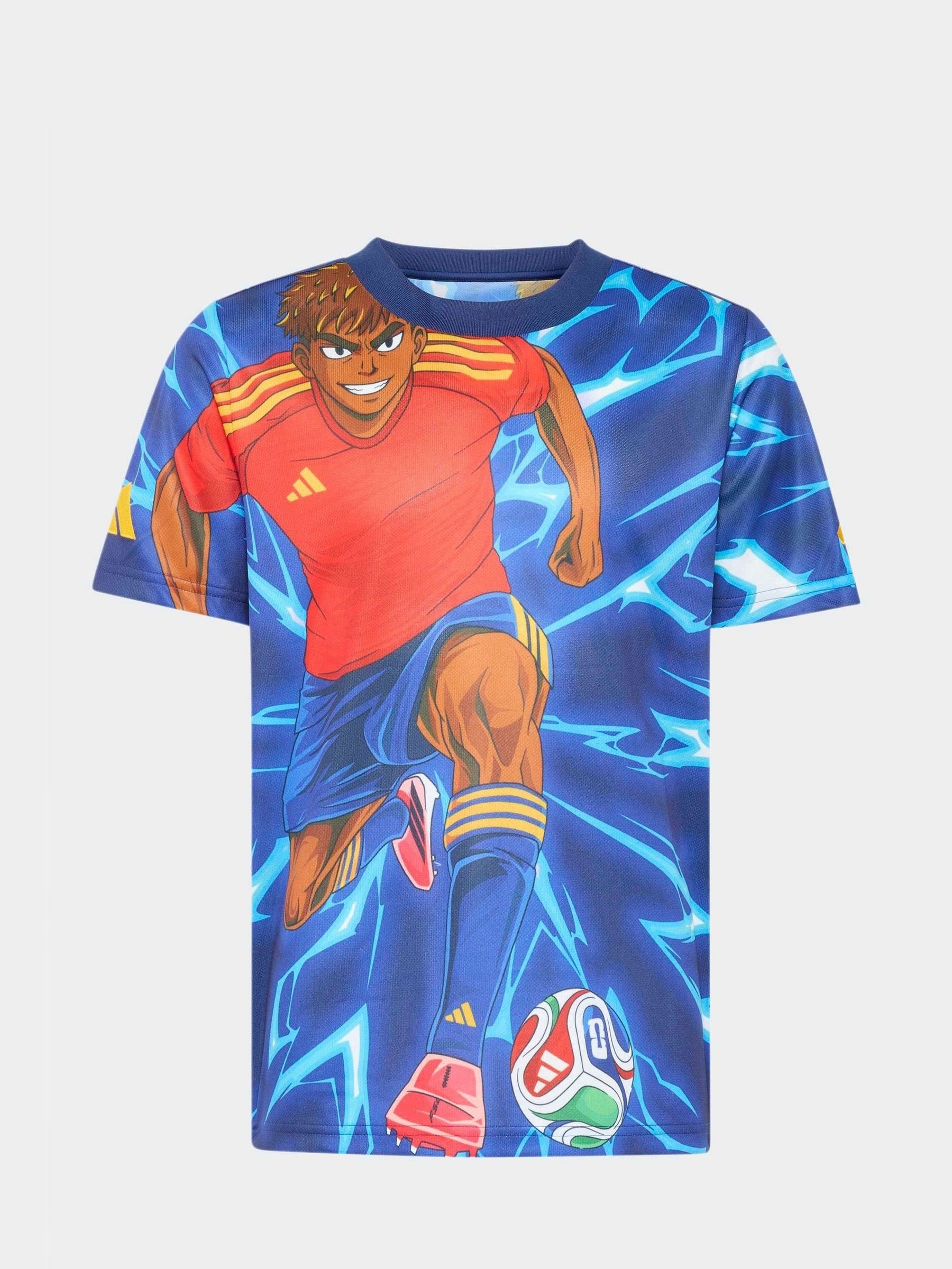 Dsiney Kidz - adidas Blue Lamine Yamal Graphic T-Shirt image 1