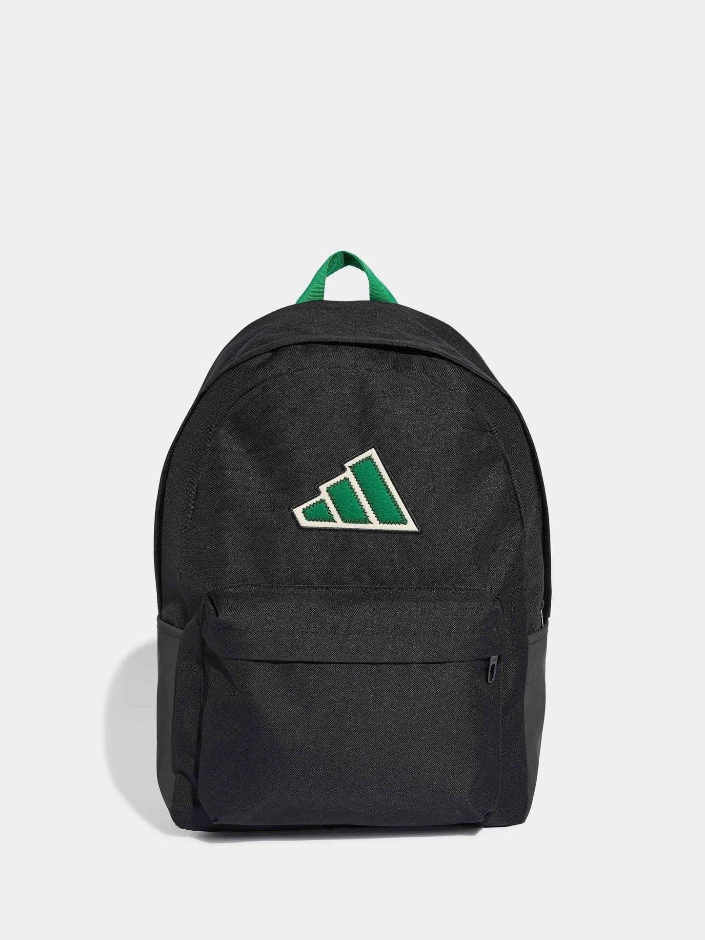 adidas Black/Green Essentials Logo Backpack image 1