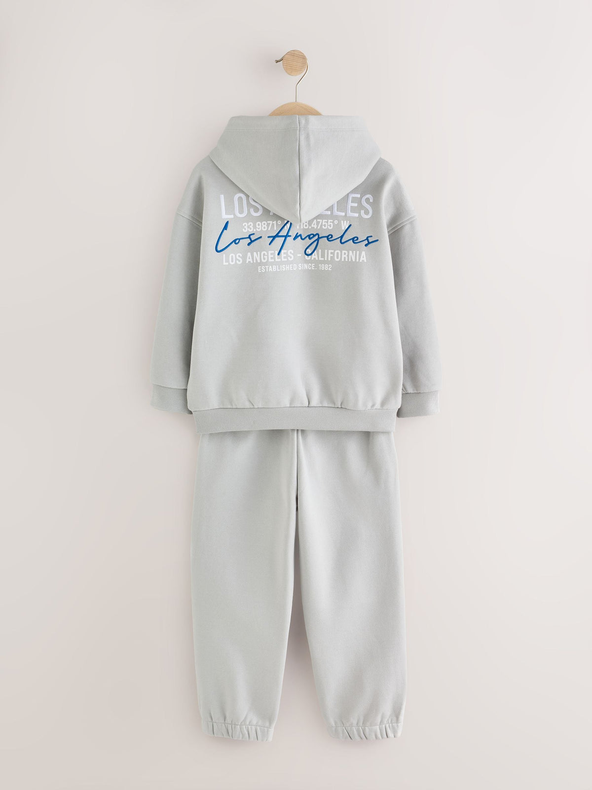 Dsiney Kidz - Grey Back Print Relaxed Fit Heavy Weight Hoody Jogger Set (3-16yrs) image 3