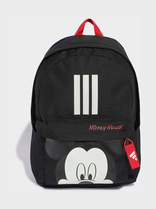 adidas Black Kids Disney Mickey Mouse Classic Backpack Bag image 1