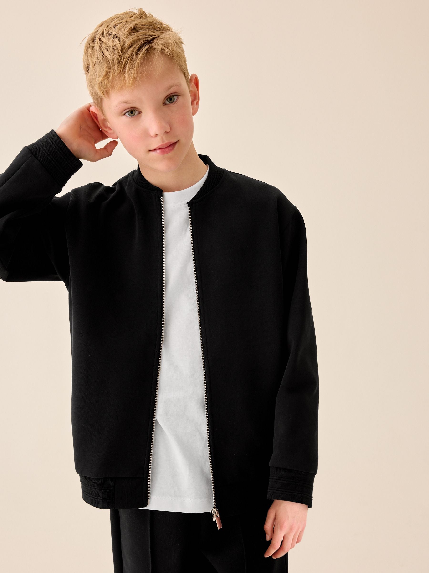 Dsiney Kidz - Black Interlock Smart Bomber Jacket (3-16yrs) image 4