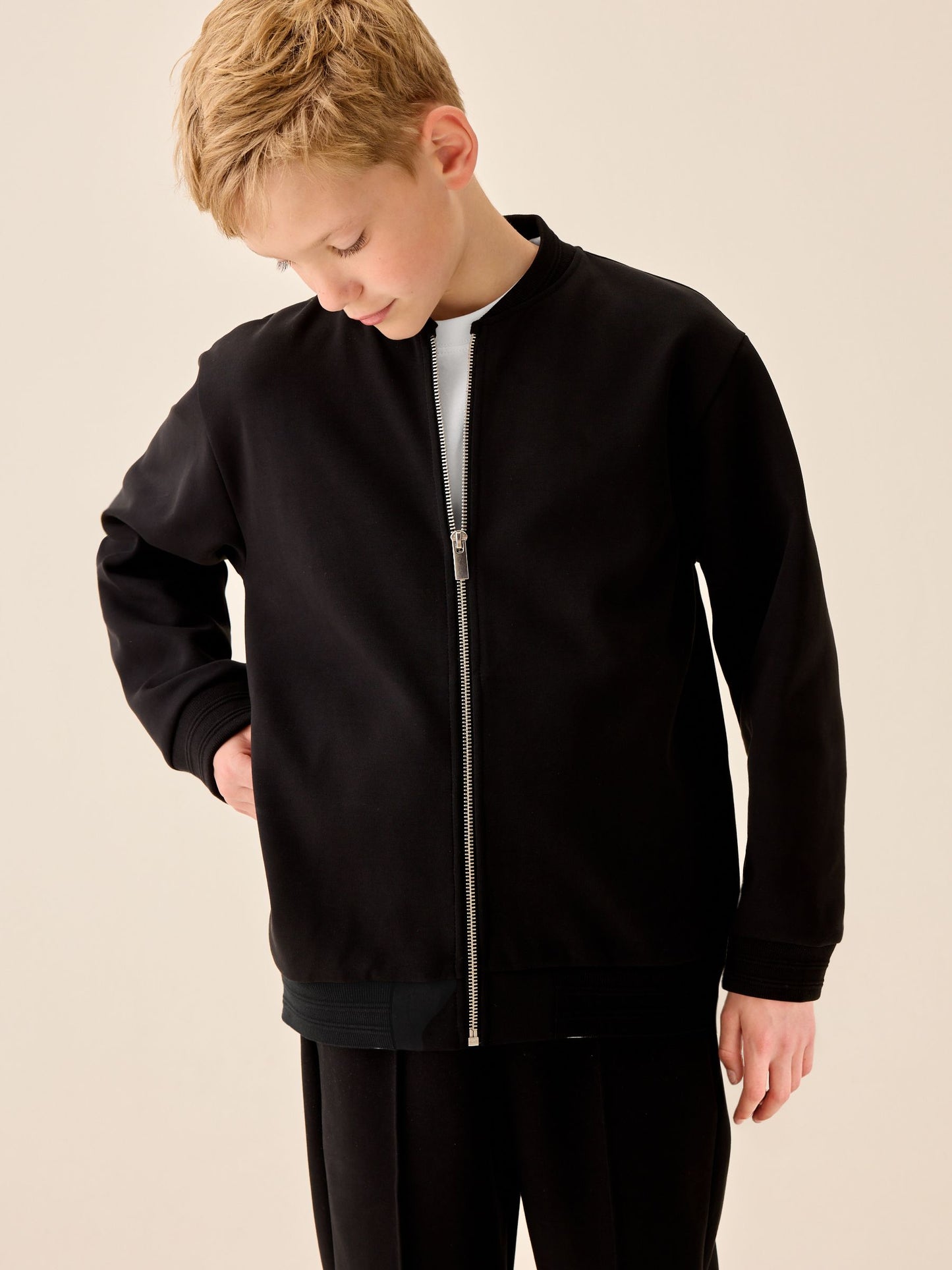 Dsiney Kidz - Black Interlock Smart Bomber Jacket (3-16yrs) image 5