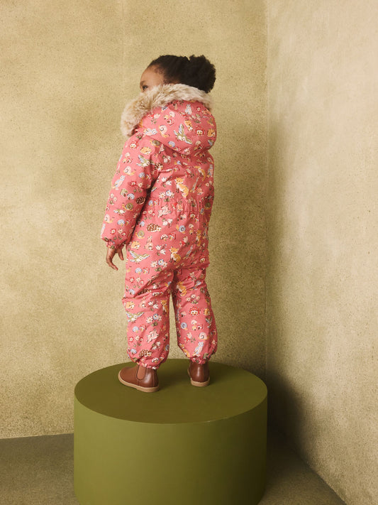 Dsiney Kidz - Pink Woodland Characters Cath Kidston Waterproof Snowsuit (3mths-7yrs) image 2