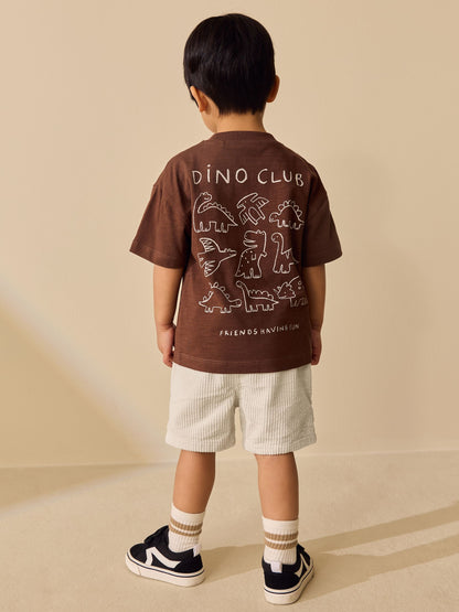 Dsiney Kidz - Ecru Corduroy Pull On Shorts (3mths-7yrs) image 3