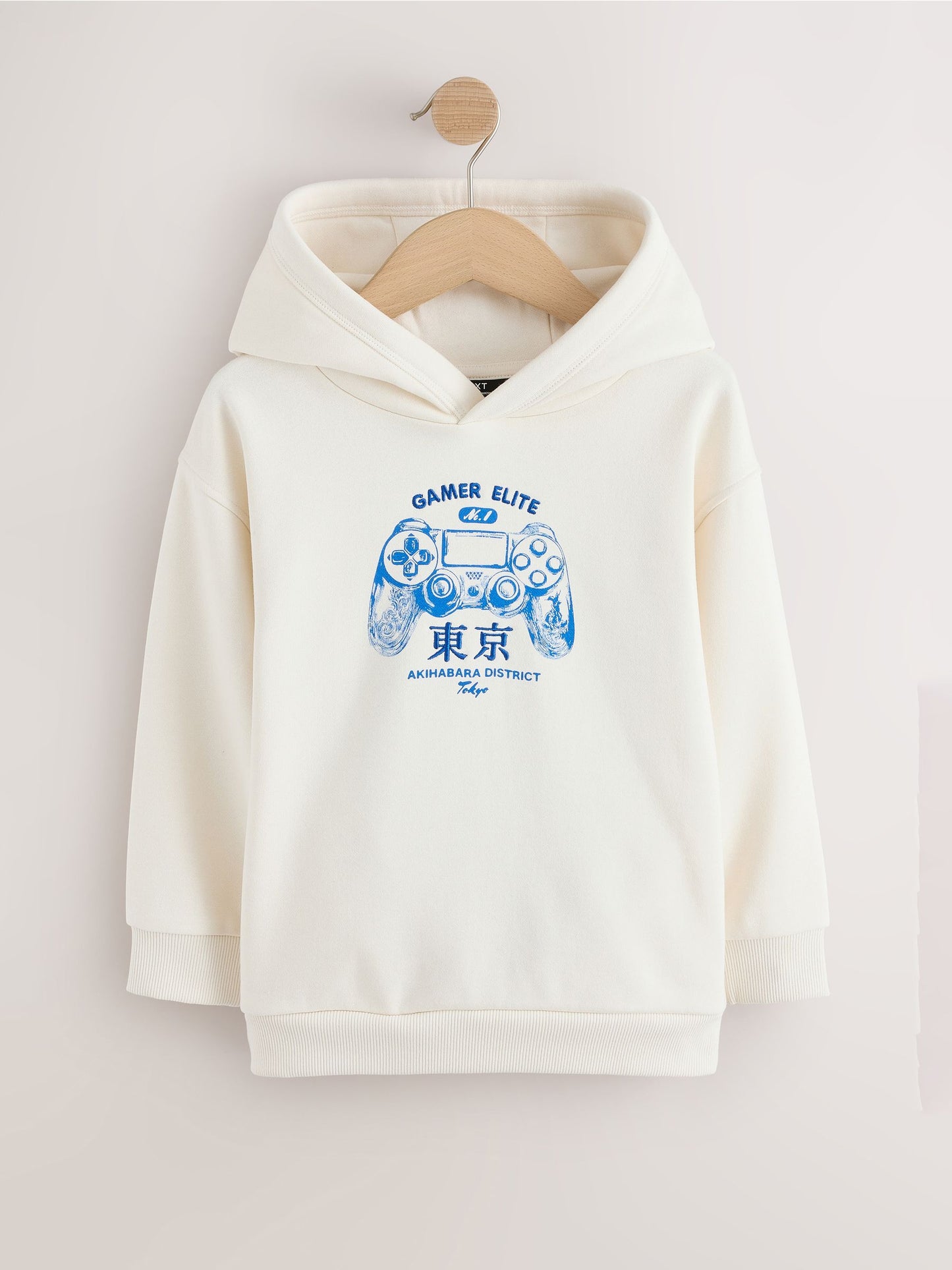 Dsiney Kidz - Cream Controller Regular Fit Older Graphic Print Hoodie (3-16yrs) image 1