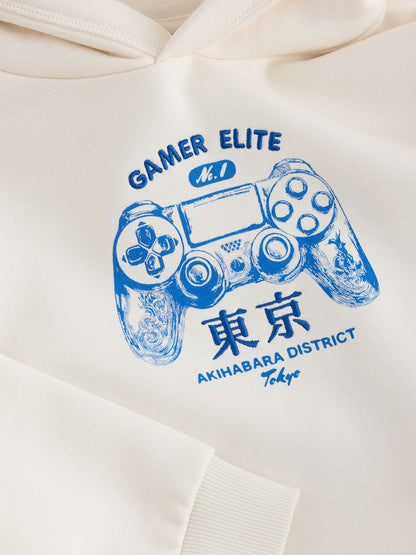 Dsiney Kidz - Cream Controller Regular Fit Older Graphic Print Hoodie (3-16yrs) image 3