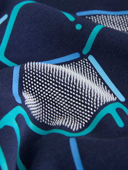 Dsiney Kidz - Blue Football Regular Fit Older Graphic Print Hoodie (3-16yrs) image 3