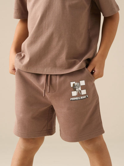 Dsiney Kidz - Angel & Rocket Brown Minecraft Shorts image 1