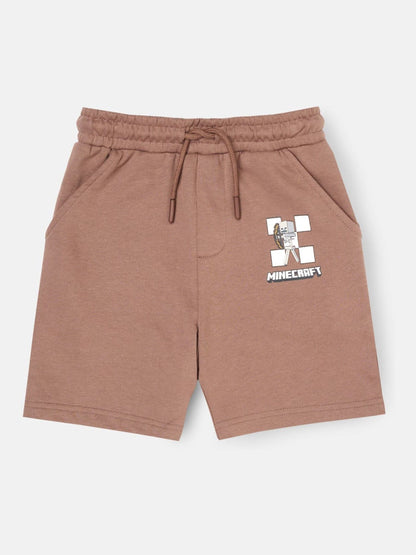 Dsiney Kidz - Angel & Rocket Brown Minecraft Shorts image 5