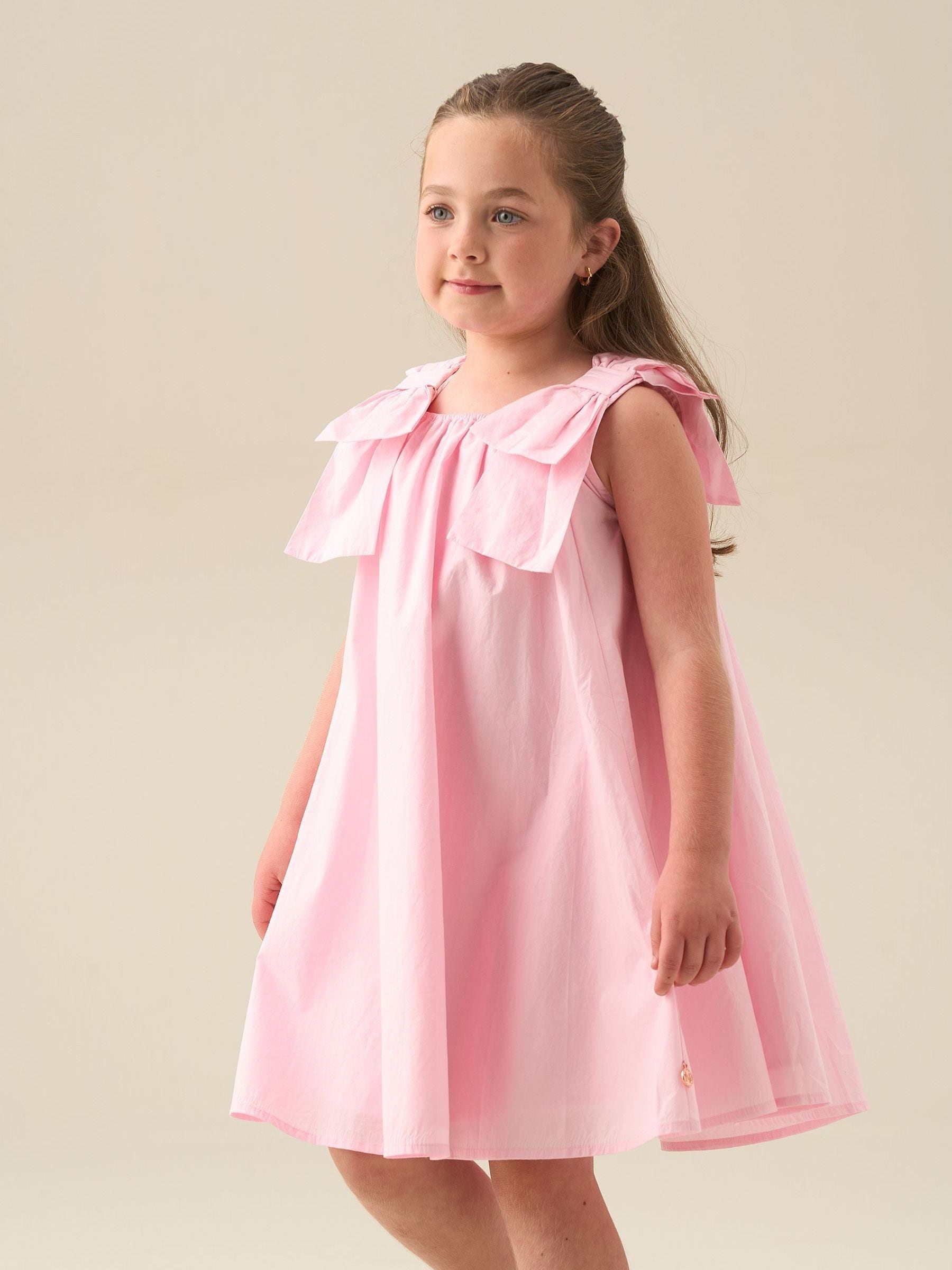 Angel & Rocket Pink Bow Strap Swing Dress image 3