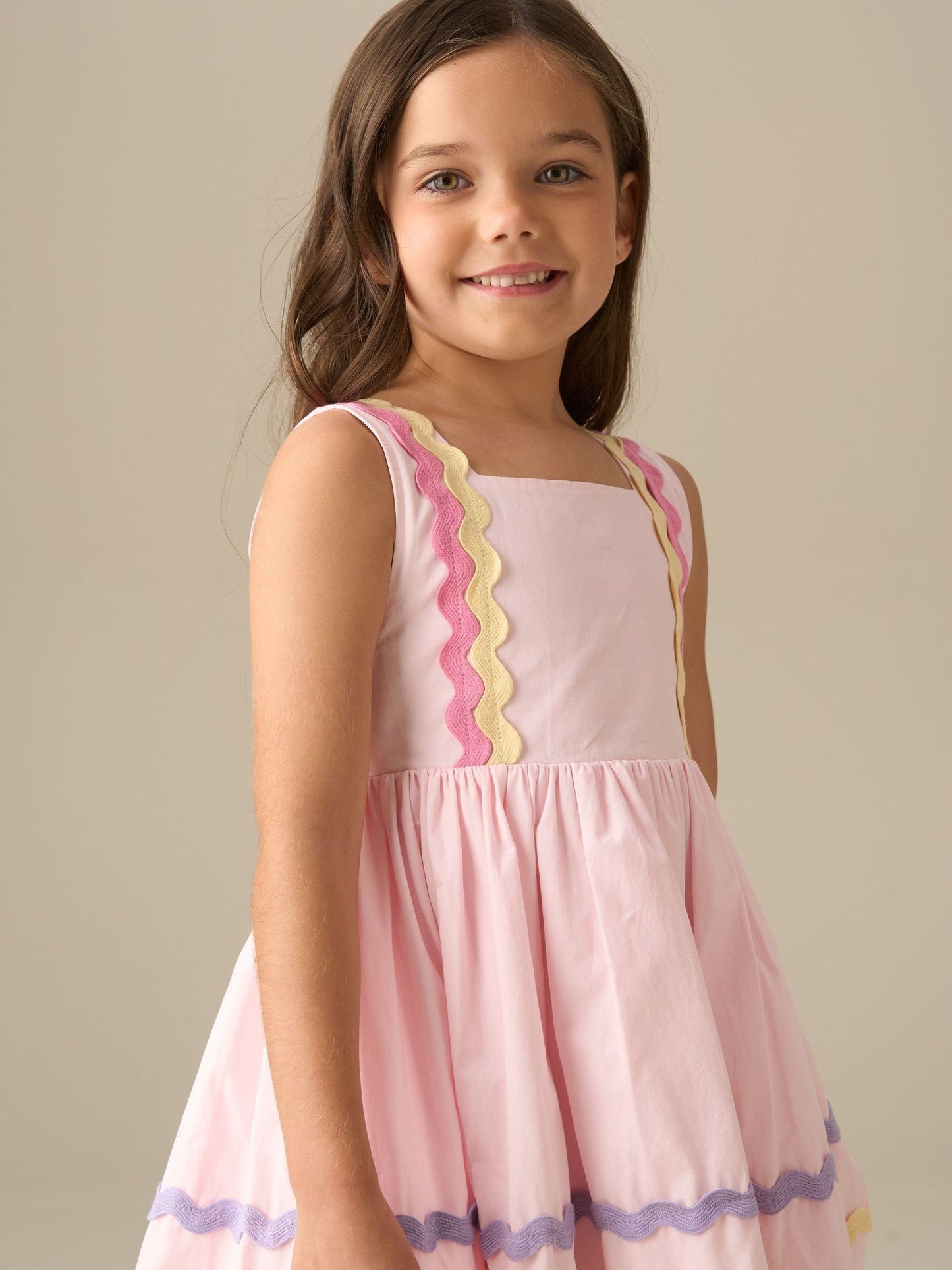 Angel & Rocket Pink Mia Wide Ric Rac Dress image 4
