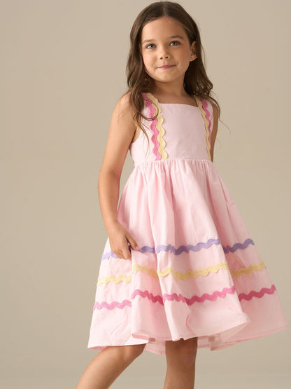 Angel & Rocket Pink Mia Wide Ric Rac Dress image 5
