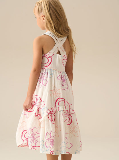 Dsiney Kidz - Angel & Rocket White Lettie Printed Floral Dress image 2