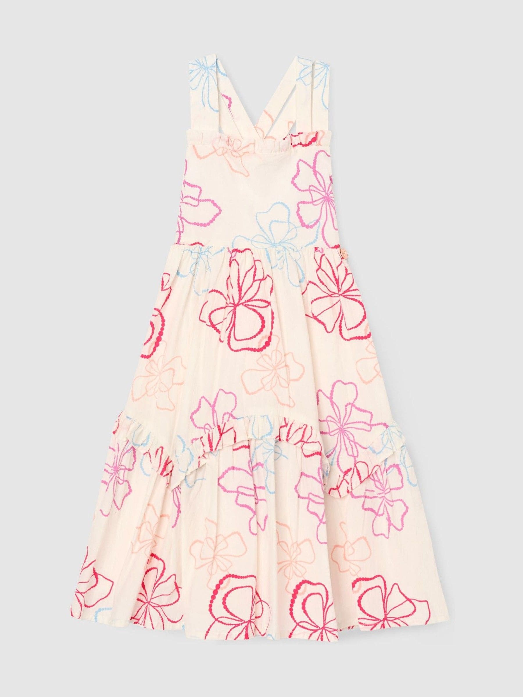 Dsiney Kidz - Angel & Rocket White Lettie Printed Floral Dress image 6