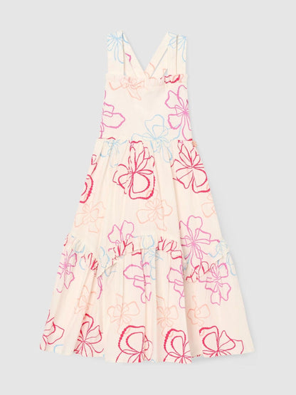 Dsiney Kidz - Angel & Rocket White Lettie Printed Floral Dress image 6