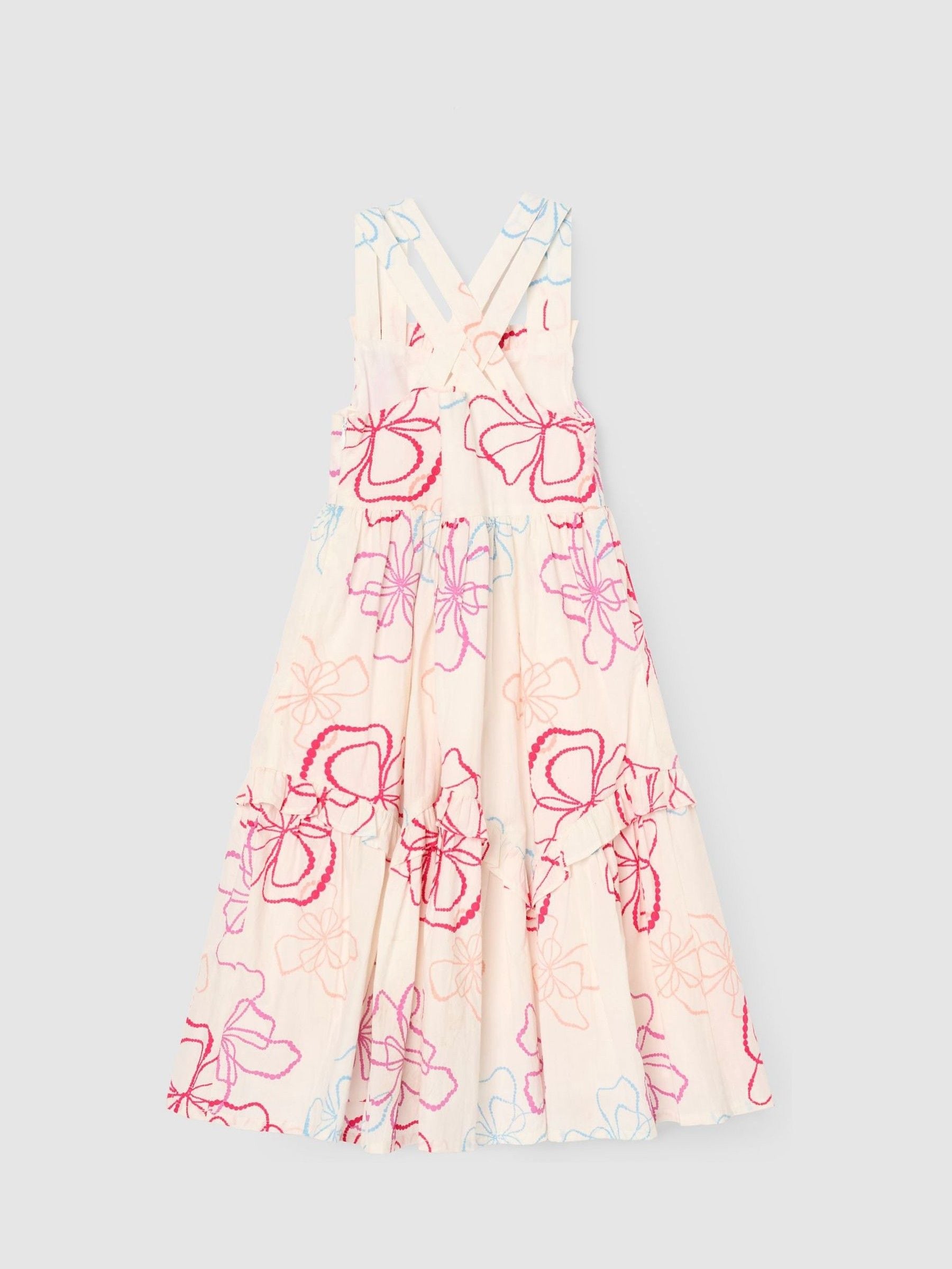 Dsiney Kidz - Angel & Rocket White Lettie Printed Floral Dress image 7