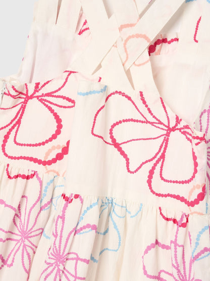 Dsiney Kidz - Angel & Rocket White Lettie Printed Floral Dress image 8