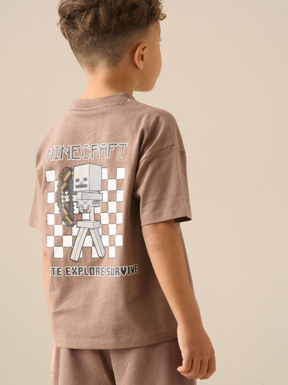 Dsiney Kidz - Angel & Rocket Brown Minecraft Graphic T-Shirt image 1