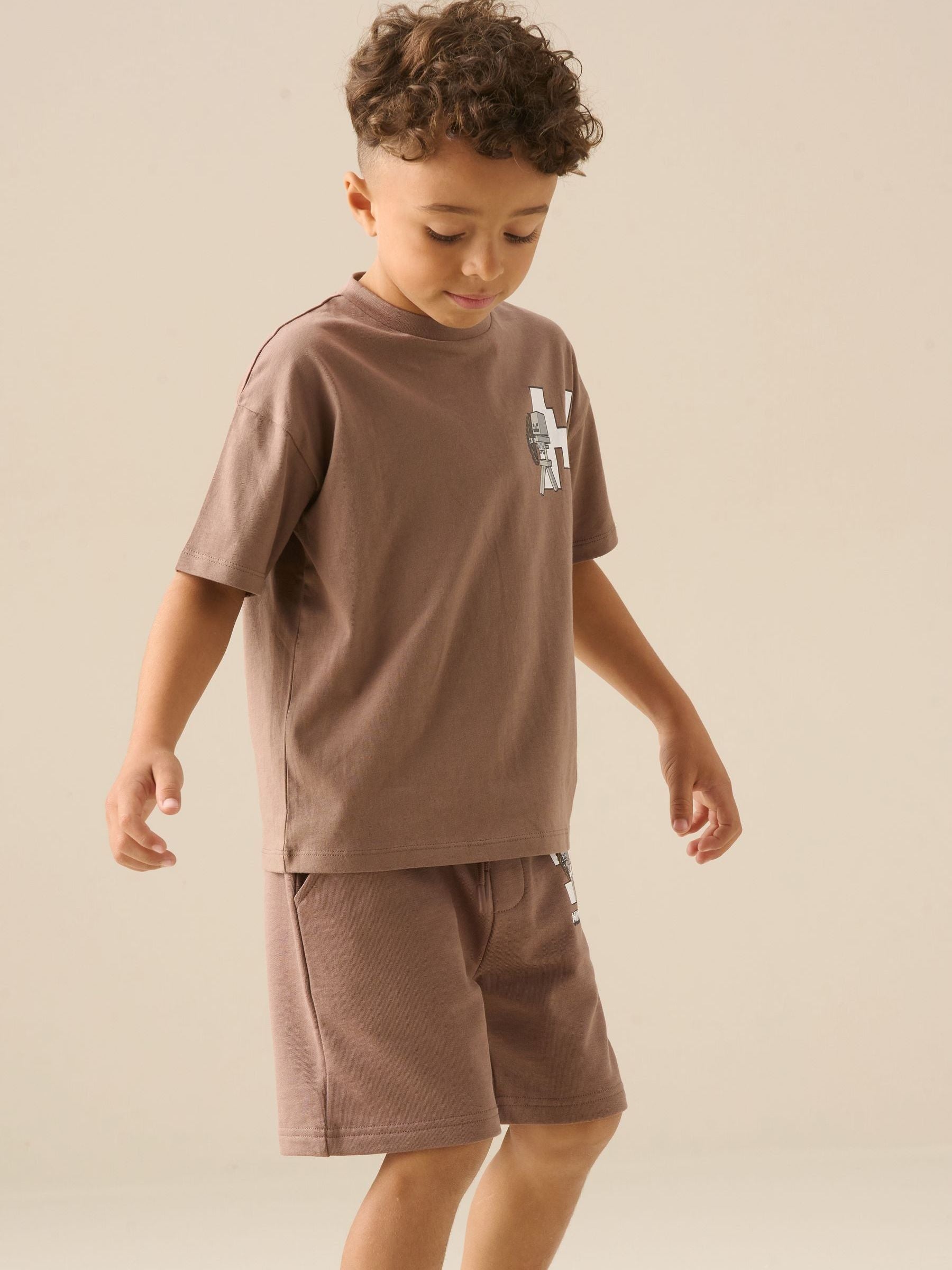 Dsiney Kidz - Angel & Rocket Brown Minecraft Graphic T-Shirt image 3