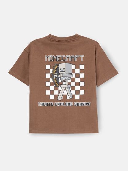 Dsiney Kidz - Angel & Rocket Brown Minecraft Graphic T-Shirt image 5