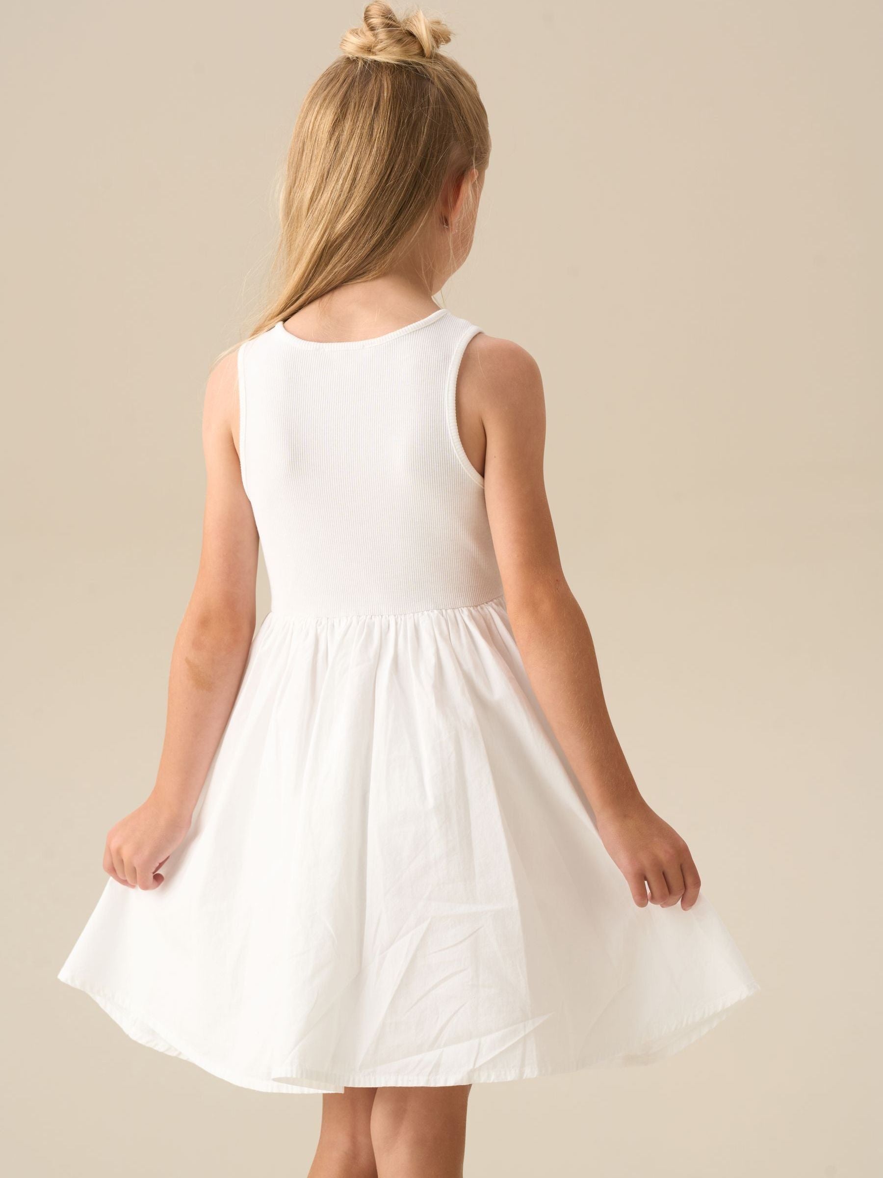 Angel & Rocket White Jess Crochet Flower Dress image 3