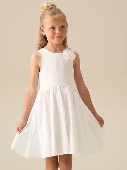 Angel & Rocket White Jess Crochet Flower Dress image 4