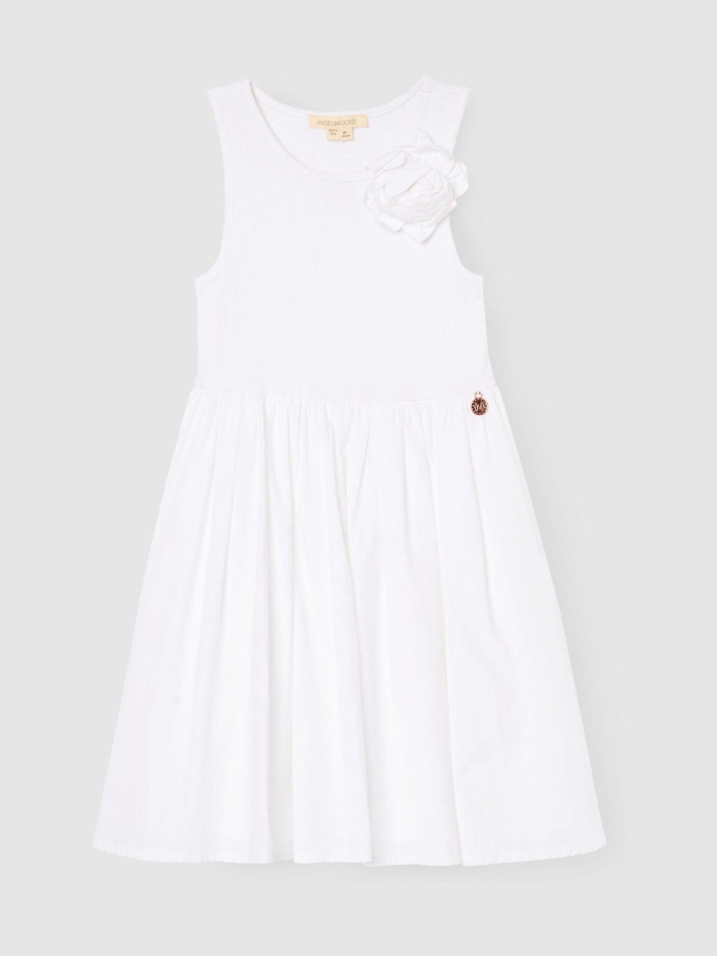 Angel & Rocket White Jess Crochet Flower Dress image 5